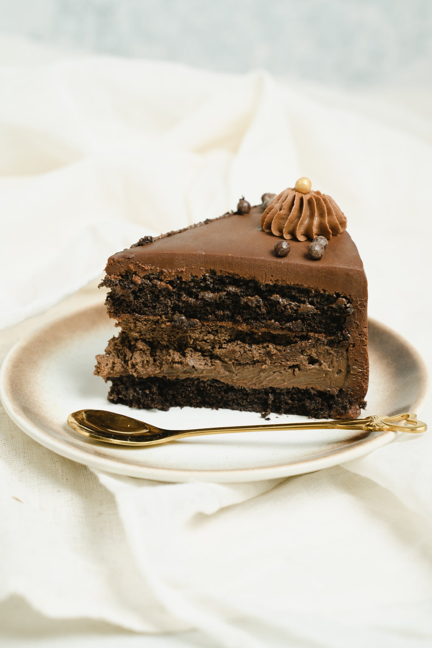 Eggless Chocolate Cheesecake