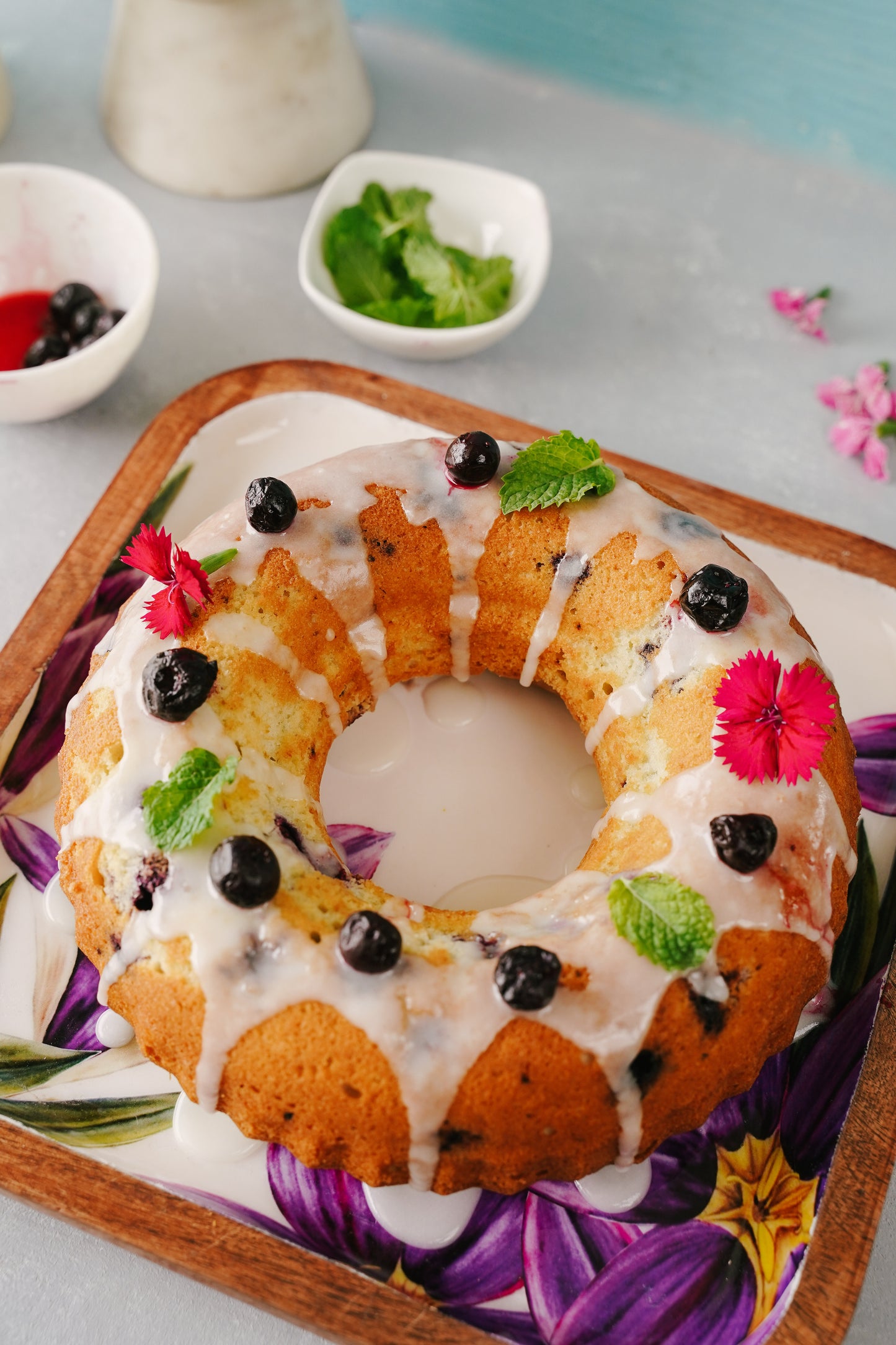 Lemon Blueberry Tea Cake
