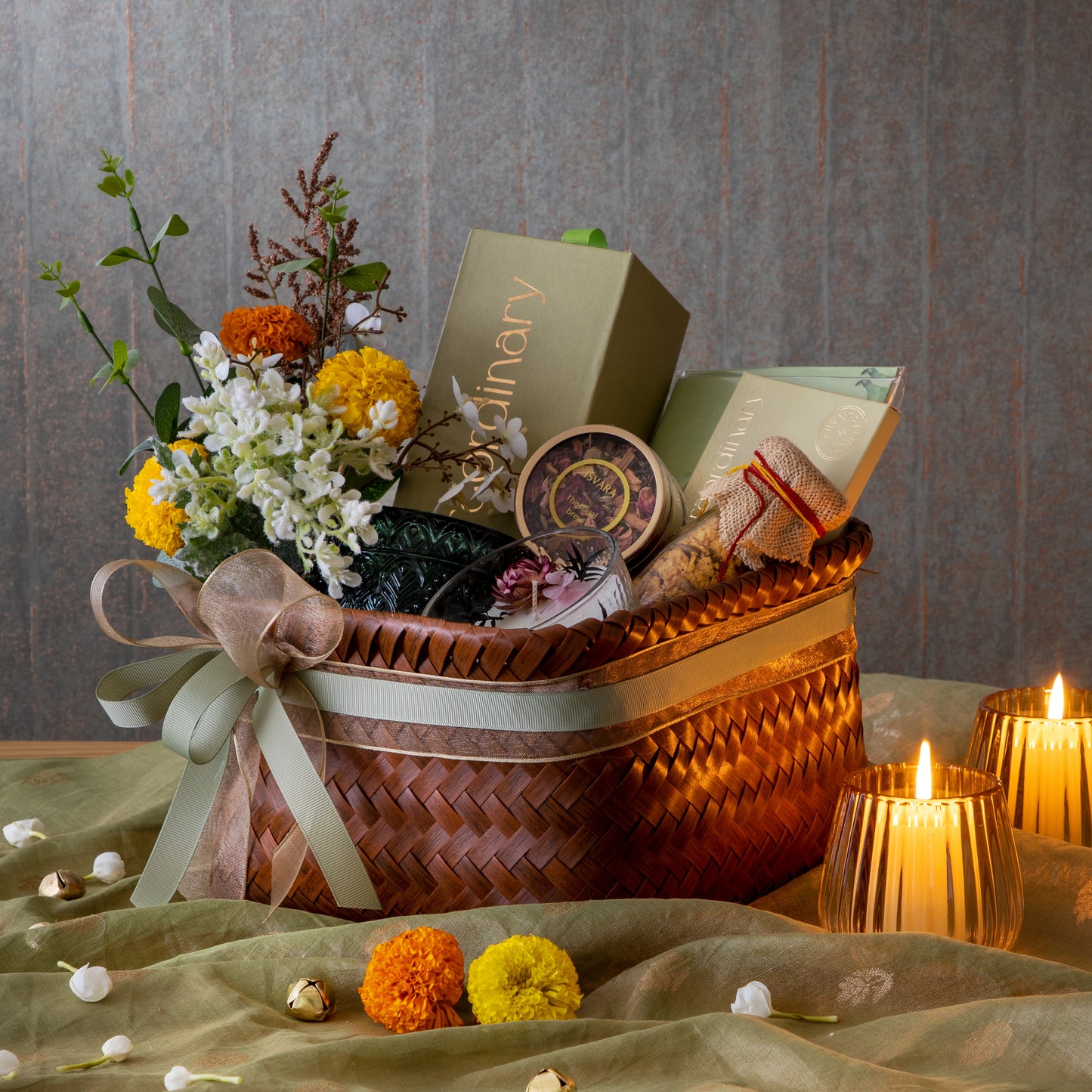 Marigold Glow Gift  Basket