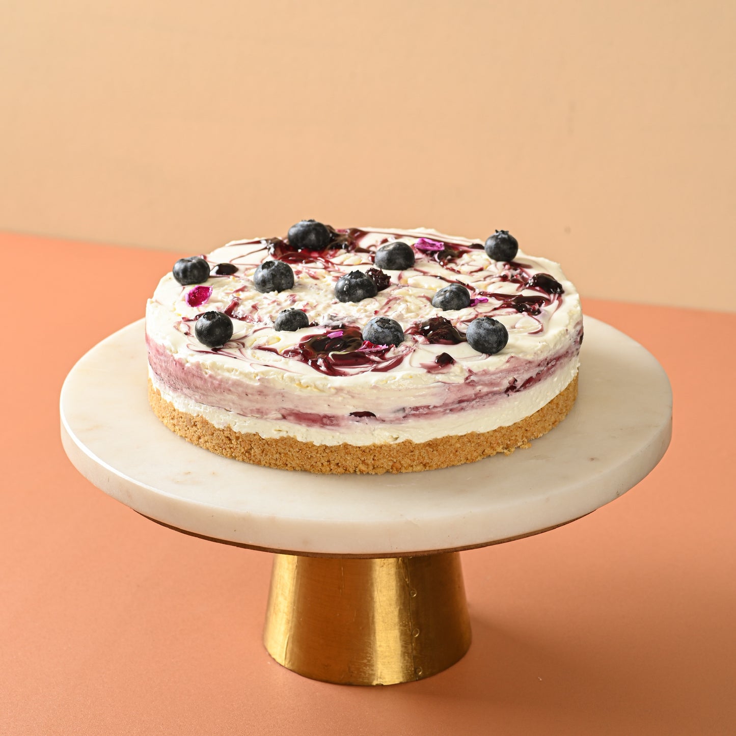 Blueberry Swirl Cheesecake