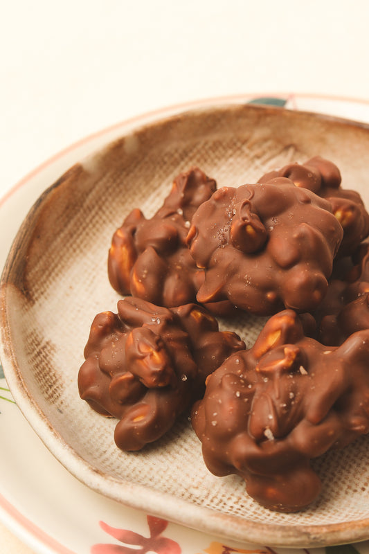 Salted Peanut Chocolate Clusters