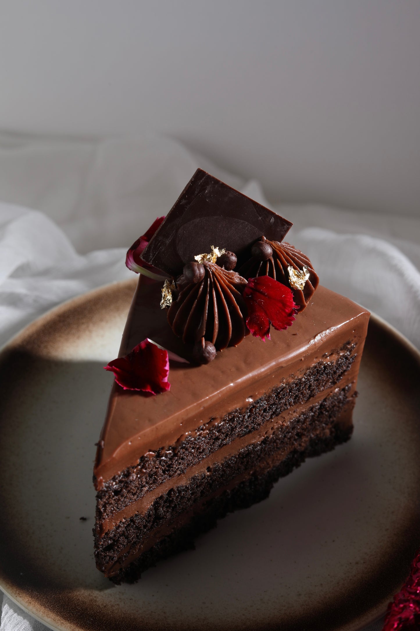 Belgian Chocolate Cake Slice