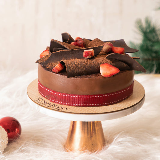 Strawberry & Chocolate Mousse Cake