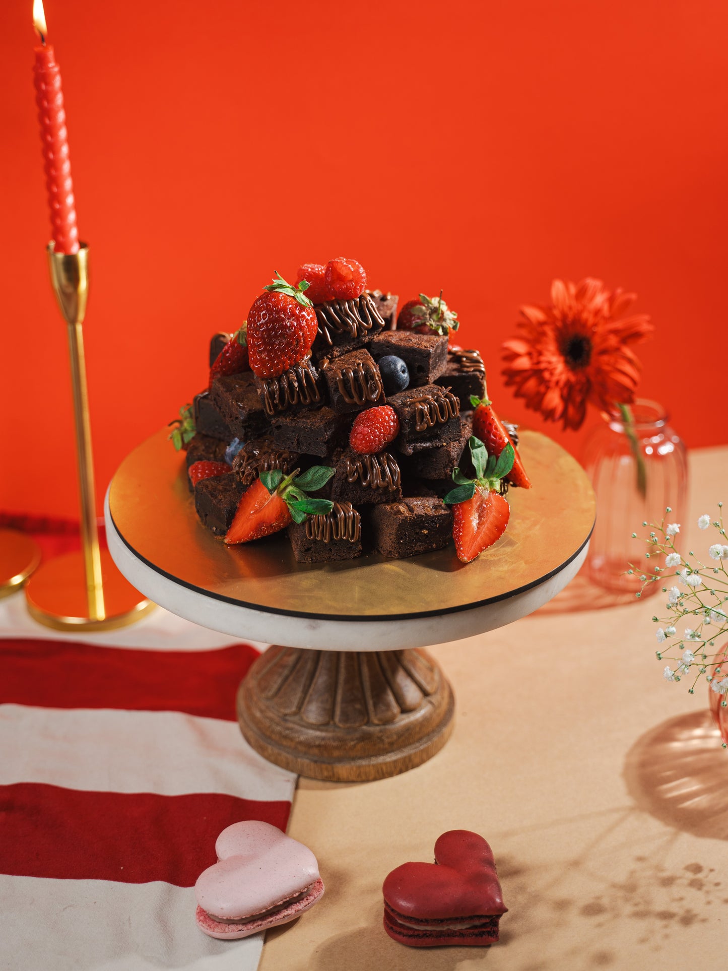 Nutella Brownie Tower